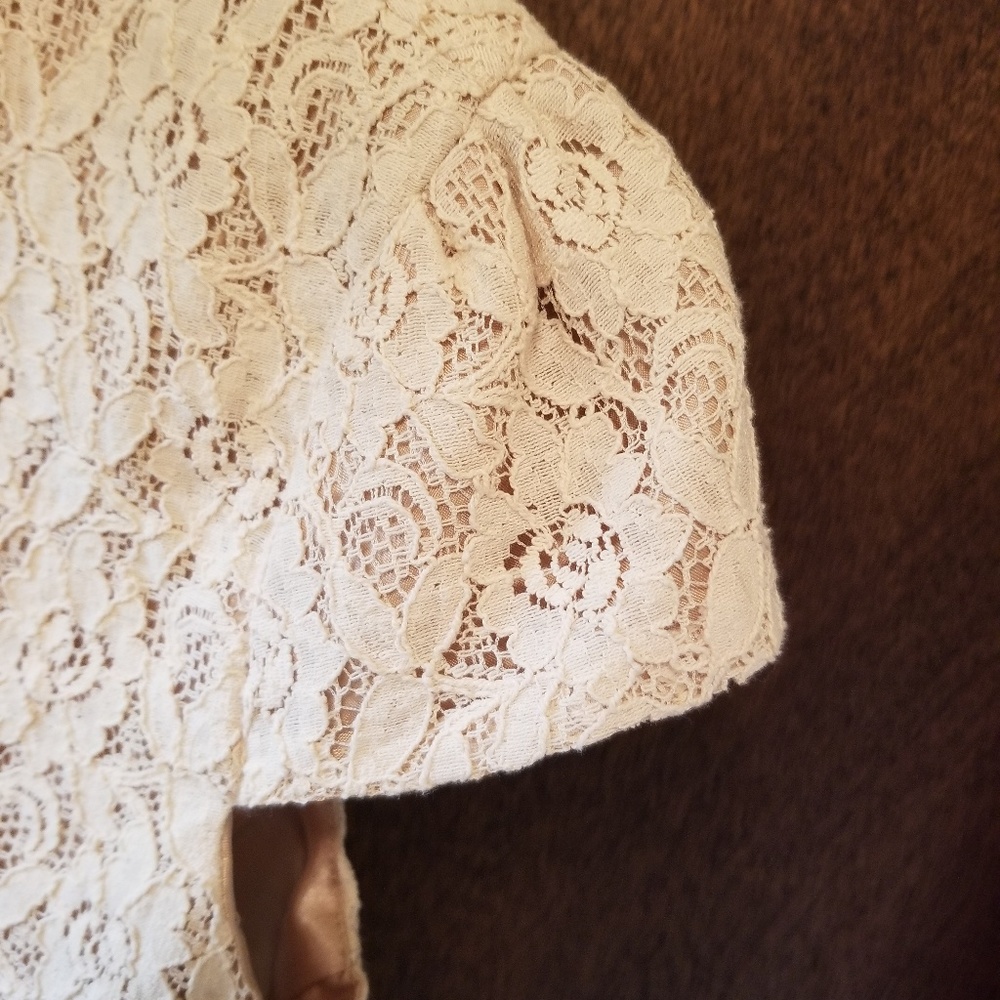 ROBERTA Cream Lace Bolero jacket - Picture 3 of 7